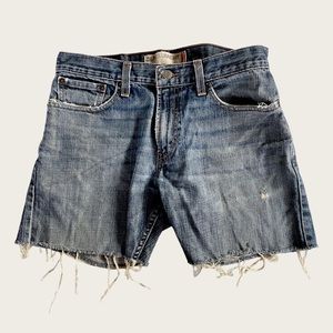 Levi’s 514 Red Tab Cut Off Jean Shorts, Distressed